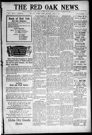 Primary view of object titled 'The Red Oak News. (Red Oak, Okla.), Vol. 1, No. 10, Ed. 1 Friday, April 21, 1911'.