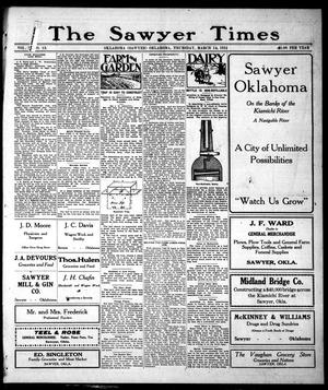 The Sawyer Times (Sawyer, Okla.), Vol. 1, No. 13, Ed. 1 Thursday, March 14, 1912
