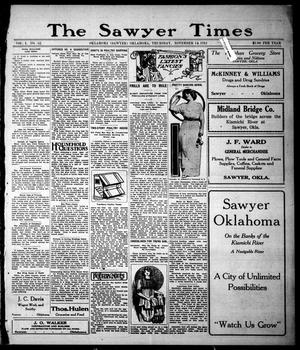 The Sawyer Times (Sawyer, Okla.), Vol. 1, No. 42, Ed. 1 Thursday, November 14, 1912