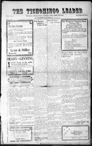 The Tishomingo Leader and The Mannsville Herald (Tishomingo, Okla.), Vol. 1, No. 3, Ed. 1 Friday, September 26, 1913