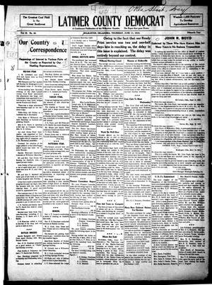 Primary view of object titled 'Latimer County Democrat (Wilburton, Okla.), Vol. 15, No. 46, Ed. 1 Thursday, June 11, 1914'.