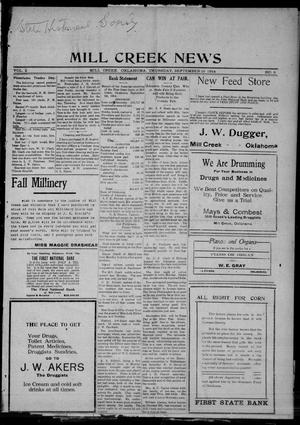 Mill Creek News (Mill Creek, Okla.), Vol. 2, No. 5, Ed. 1 Thursday, September 10, 1914