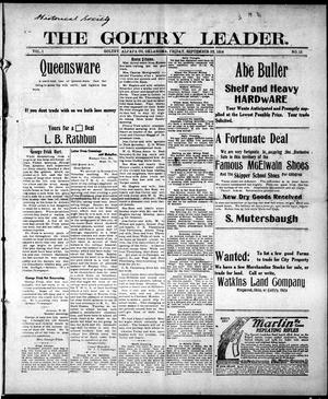 Primary view of object titled 'The Goltry Leader. (Goltry, Okla.), Ed. 1 Friday, September 25, 1914'.