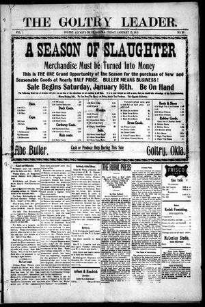 The Goltry Leader. (Goltry, Okla.), Vol. 1, No. 29, Ed. 1 Friday, January 15, 1915