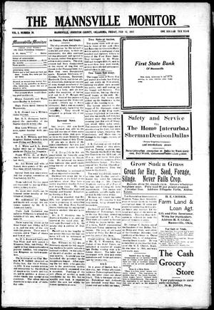 The Mannsville Monitor (Mannsville, Okla.), Vol. 2, No. 20, Ed. 1 Friday, February 12, 1915
