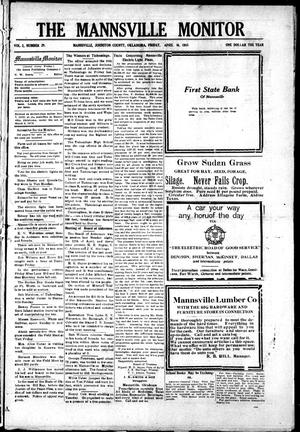 The Mannsville Monitor (Mannsville, Okla.), Vol. 2, No. 29, Ed. 1 Friday, April 16, 1915