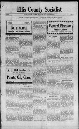 Ellis County Socialist (Shattuck, Okla.), Vol. 2, No. 18, Ed. 1 Thursday, September 2, 1915