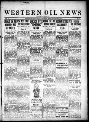 Western Oil News (Ringling, Okla.), Vol. 10, No. 15, Ed. 1 Friday, September 21, 1917