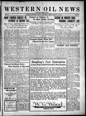 Western Oil News (Ringling, Okla.), Vol. 10, No. 31, Ed. 1 Friday, January 11, 1918