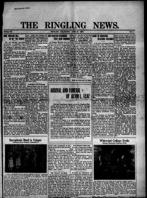 The Ringling News. (Ringling, Okla.), Vol. 12, No. 1, Ed. 1 Thursday, June 30, 1921