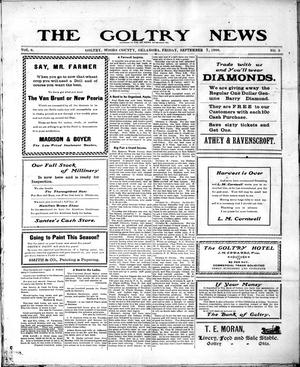 The Goltry News (Goltry, Okla. Terr.), Vol. 6, No. 5, Ed. 1 Friday, September 7, 1906