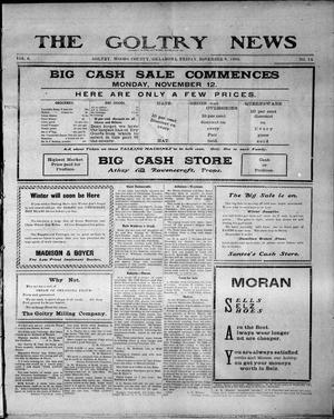 The Goltry News (Goltry, Okla. Terr.), Vol. 6, No. 14, Ed. 1 Friday, November 9, 1906
