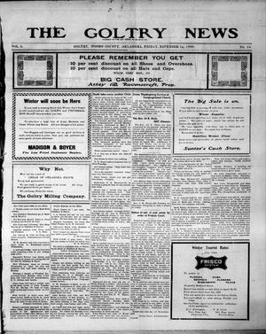 The Goltry News (Goltry, Okla. Terr.), Vol. 6, No. 15, Ed. 1 Friday, November 16, 1906
