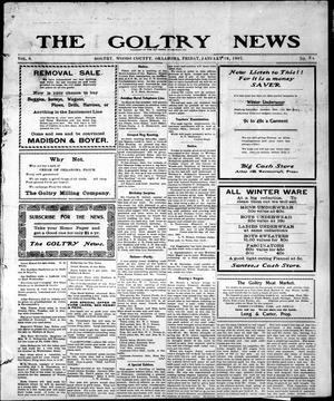 The Goltry News (Goltry, Okla. Terr.), Vol. 6, No. 24, Ed. 1 Friday, January 18, 1907
