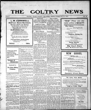 The Goltry News (Goltry, Okla. Terr.), Vol. 6, No. 29, Ed. 1 Friday, February 22, 1907