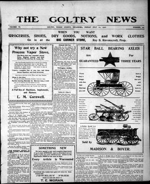 Primary view of object titled 'The Goltry News (Goltry, Okla. Terr.), Vol. 6, No. 49, Ed. 1 Friday, July 12, 1907'.
