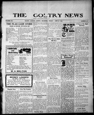 Primary view of object titled 'The Goltry News (Goltry, Okla.), Ed. 1 Friday, June 25, 1909'.