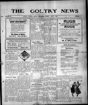 Primary view of object titled 'The Goltry News (Goltry, Okla.), Ed. 1 Friday, December 3, 1909'.