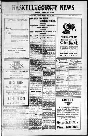 Haskell County Chant News (Chant, Okla.), Vol. 4, No. 13, Ed. 1 Friday, September 16, 1910