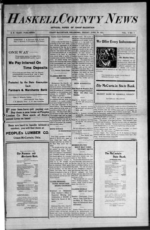 Haskell County News (Chant-McCurtain, Okla.), Vol. 5, No. 3, Ed. 1 Friday, June 30, 1911
