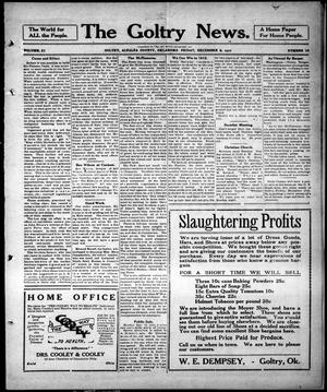 The Goltry News. (Goltry, Okla.), Ed. 1 Friday, December 8, 1911