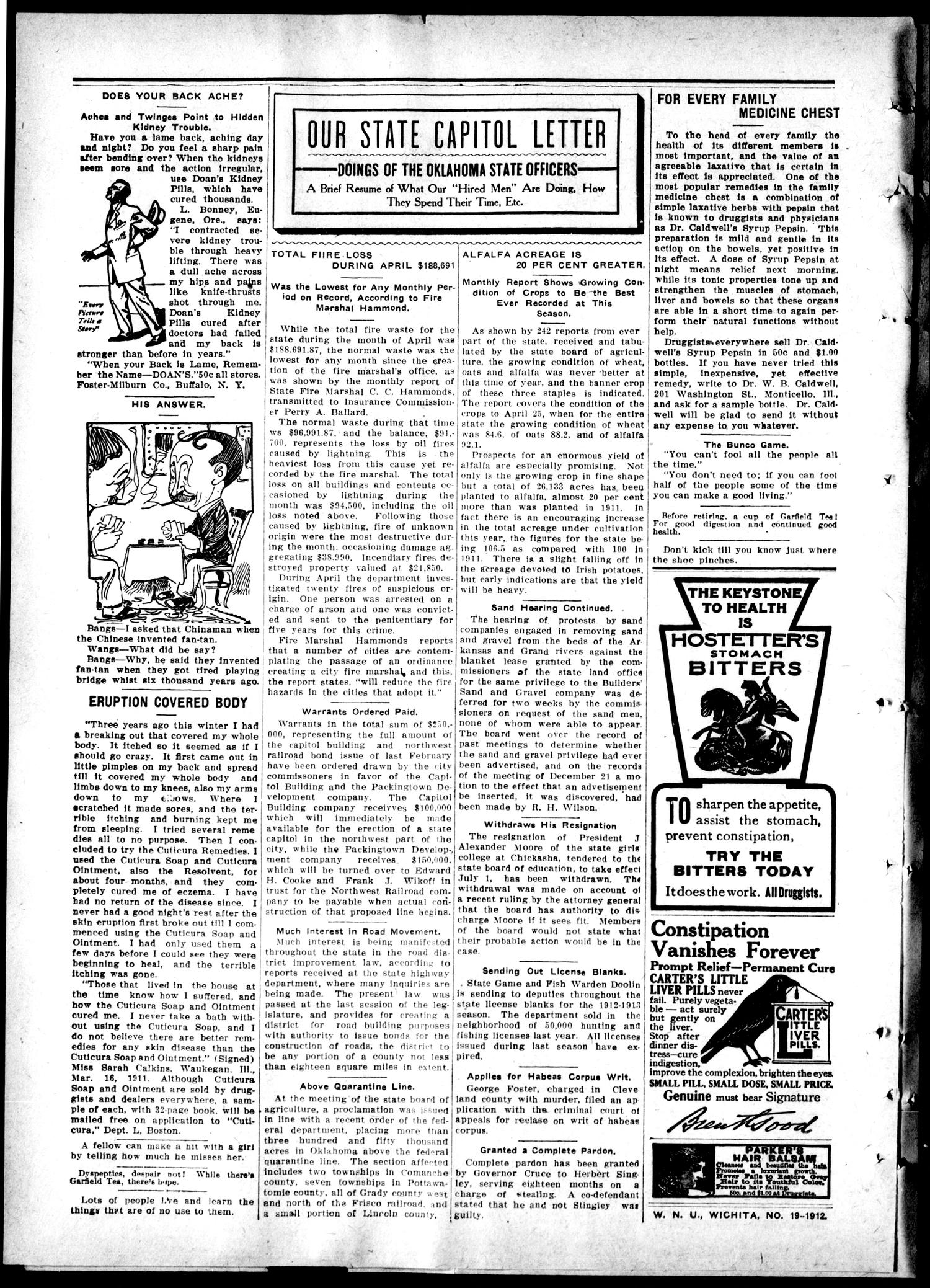 The Oakwood News. (Oakwood, Okla.), Vol. 4, No. 52, Ed. 1 Friday, May 10, 1912
                                                
                                                    [Sequence #]: 4 of 12
                                                