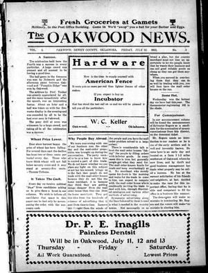 The Oakwood News. (Oakwood, Okla.), Vol. 5, No. 9, Ed. 1 Friday, July 12, 1912
