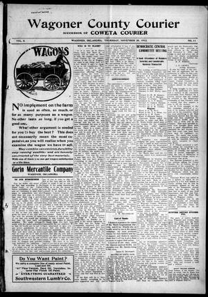 Wagoner County Courier (Wagoner, Okla.), Vol. 10, No. 11, Ed. 1 Thursday, November 28, 1912