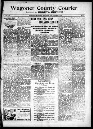 Wagoner County Courier (Wagoner, Okla.), Vol. 11, No. 11, Ed. 1 Thursday, November 27, 1913