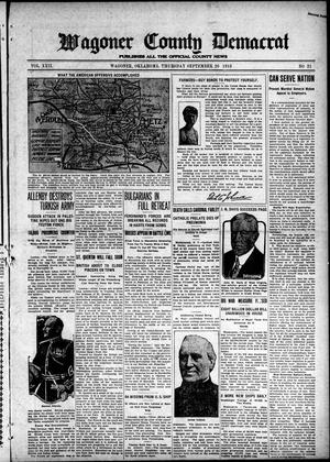 Wagoner County Democrat (Wagoner, Okla.), Vol. 22, No. 31, Ed. 1 Thursday, September 26, 1918