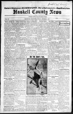 Haskell County News (McCurtain, Okla.), Vol. 12, No. 24, Ed. 1 Friday, October 4, 1918