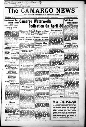 The Camargo News (Camargo, Okla.), Vol. 4, No. 40, Ed. 1 Thursday, April 22, 1937