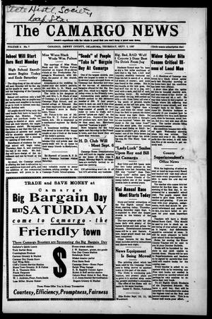 The Camargo News (Camargo, Okla.), Vol. 5, No. 7, Ed. 1 Thursday, September 2, 1937