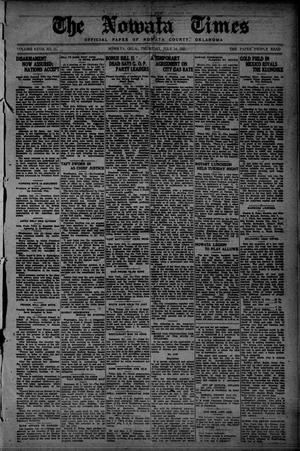 The Nowata Times (Nowata, Okla.), Vol. 27, No. 11, Ed. 1 Thursday, July 14, 1921