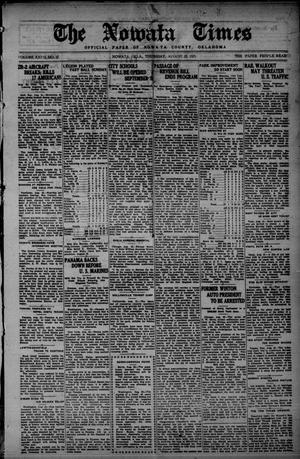 The Nowata Times (Nowata, Okla.), Vol. 27, No. 17, Ed. 1 Thursday, August 25, 1921