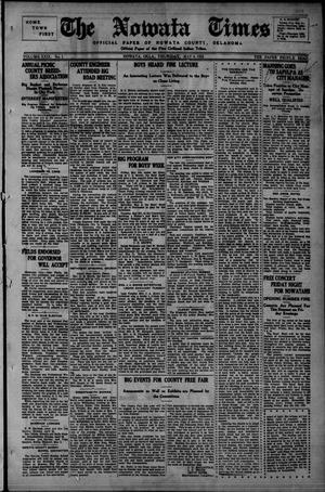 The Nowata Times (Nowata, Okla.), Vol. 29, No. 1, Ed. 1 Thursday, May 4, 1922