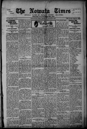 The Nowata Times (Nowata, Okla.), Vol. 29, No. 17, Ed. 1 Thursday, August 24, 1922
