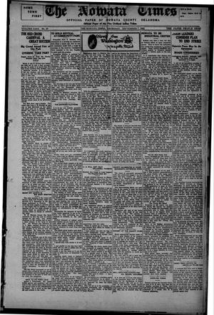 The Nowata Times (Nowata, Okla.), Vol. 29, No. 19, Ed. 1 Thursday, September 7, 1922