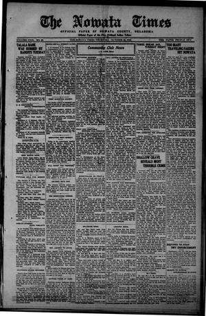 The Nowata Times (Nowata, Okla.), Vol. 29, No. 26, Ed. 1 Thursday, October 26, 1922