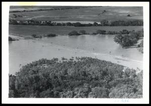 North Side of Rock Island Railroad Bridge After 18 May 1949 Flood