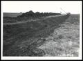 Photograph: Unspread Spoil and Ditch Being Cut With Dragline