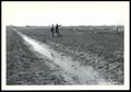 Thumbnail image of item number 1 in: 'H. G. Sudbury and Soil Conservation Service Technician, J. K. Livingston, Standing Next to the Main Ditch of a New Drainage system While Inspecting the Location of a Proposed Lateral Ditch'.
