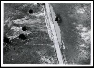 Aerial Shot of Infertile Overwash and Floodplain Scour Caused by Storm of May 18-19 on Cow Creek Two Miles Southwest of Addington