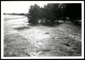 A Field Completely Inundated With Water After the May 18-19, 1955 Beaver Creek Flood