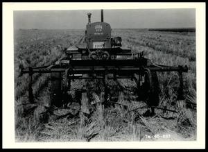 Rear View of a Dampster No. 101 Thirty-Inch Sweep Machine on the Amarillo Experiment Station