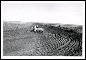 Calvin Haines and Floyd Kimble Seeding Waterway to Western Wheatgrass on Floyd Kimble Farm