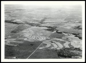 Aerial Shot of Large Area Which Adopted Soil Conservation Practices/Muskogee Project