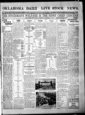 Oklahoma Daily Live Stock News. (Oklahoma City, Okla.), Vol. 1, No. 90, Ed. 1 Tuesday, December 13, 1910