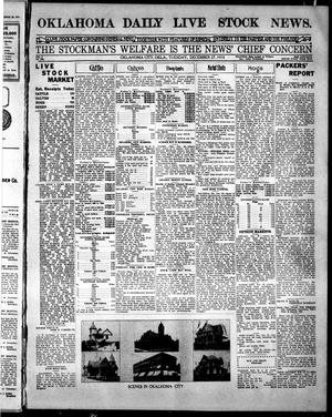 Oklahoma Daily Live Stock News. (Oklahoma City, Okla.), Vol. 1, No. 102, Ed. 1 Tuesday, December 27, 1910