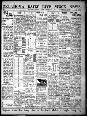 Oklahoma Daily Live Stock News. (Oklahoma City, Okla.), Vol. 1, No. 284, Ed. 1 Friday, February 3, 1911